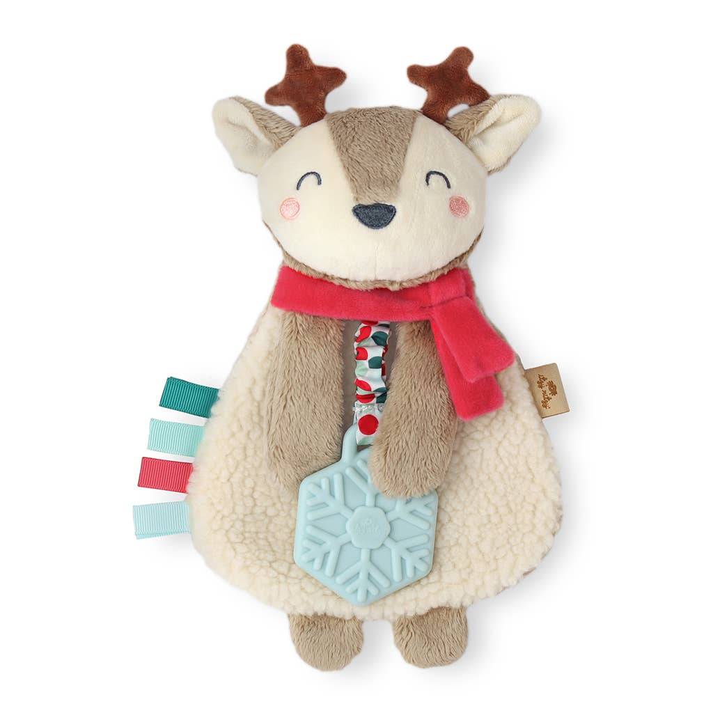 Holiday Itzy Lovey™ Plush + Teether Toy: Penguin