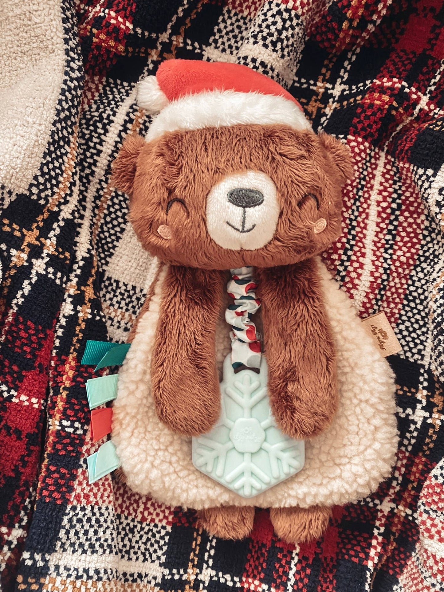 Holiday Itzy Lovey™ Plush + Teether Toy: Penguin