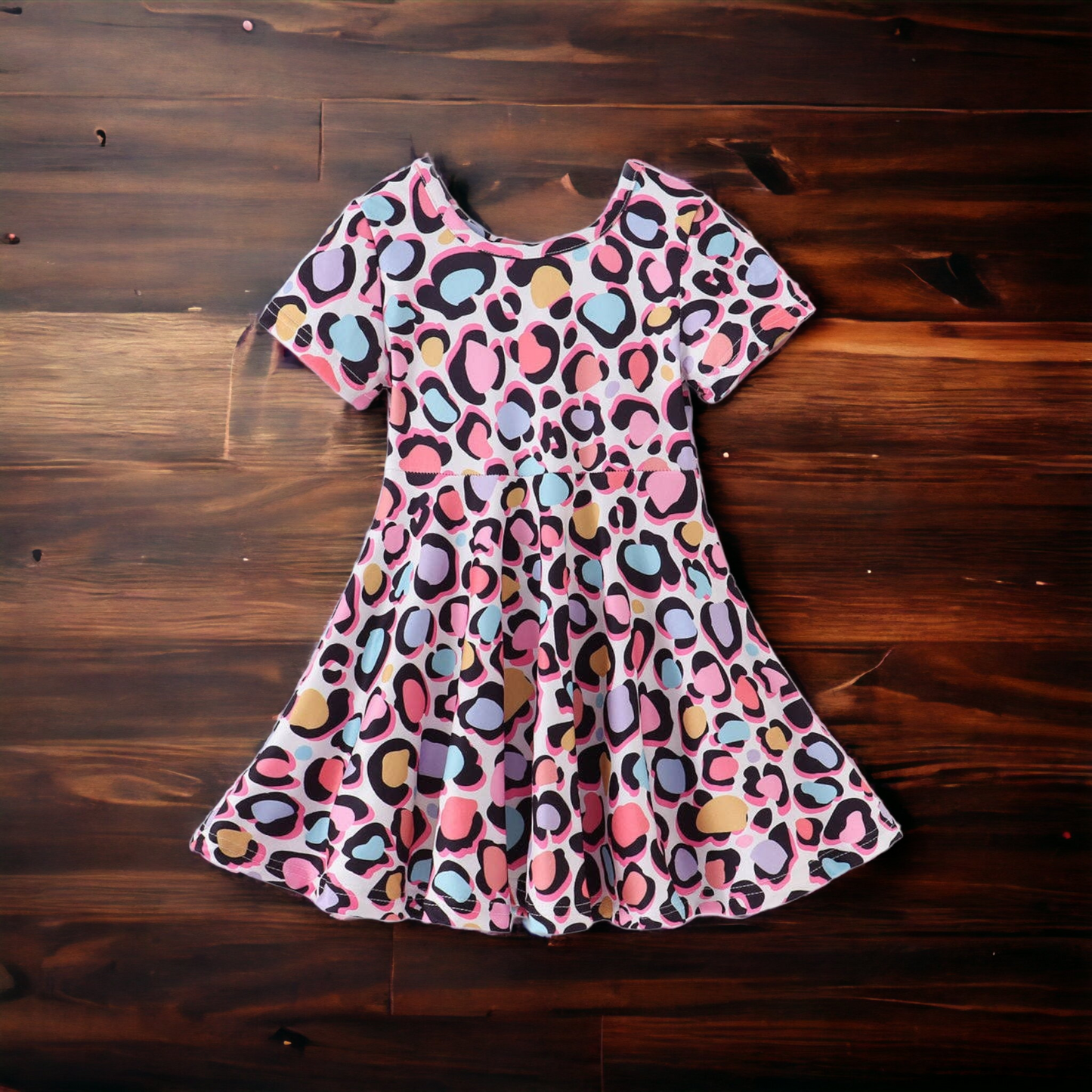 Leopard Girl Twirl Dress