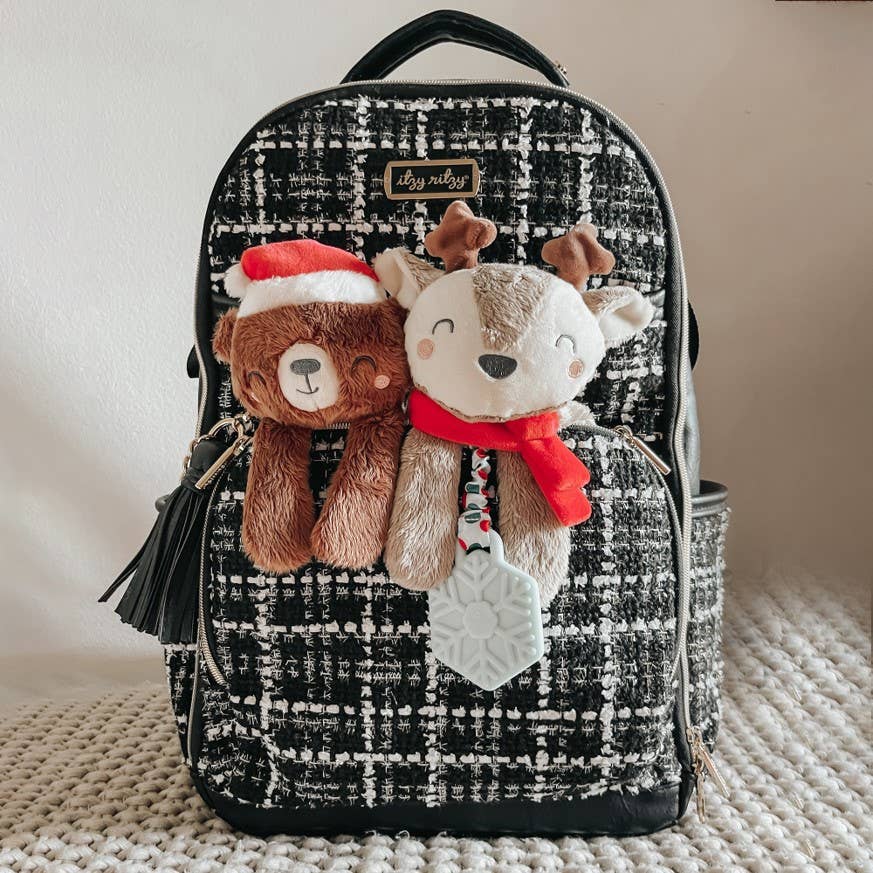 Holiday Itzy Lovey™ Plush + Teether Toy: Penguin