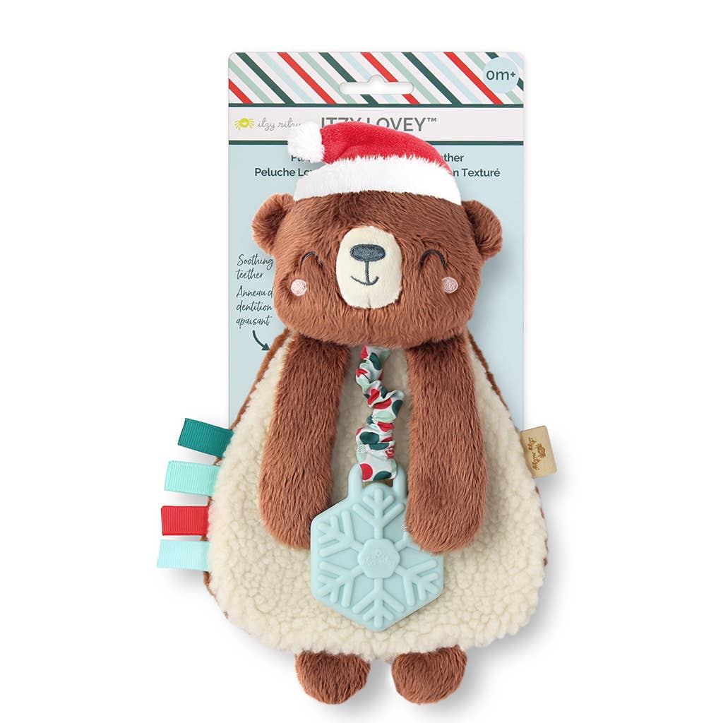 Holiday Itzy Lovey™ Plush + Teether Toy: Penguin