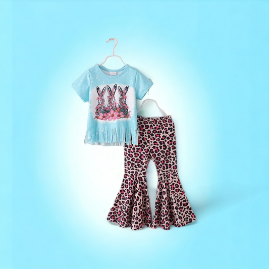 Blue Leopard Bunny Girl Outfit | True Enrich Solutions