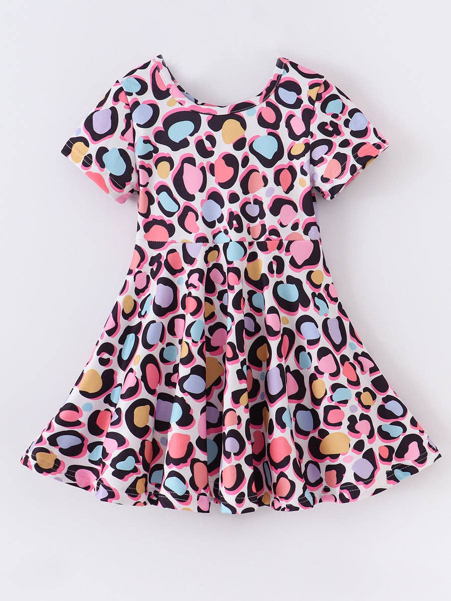 Leopard Girl Twirl Dress